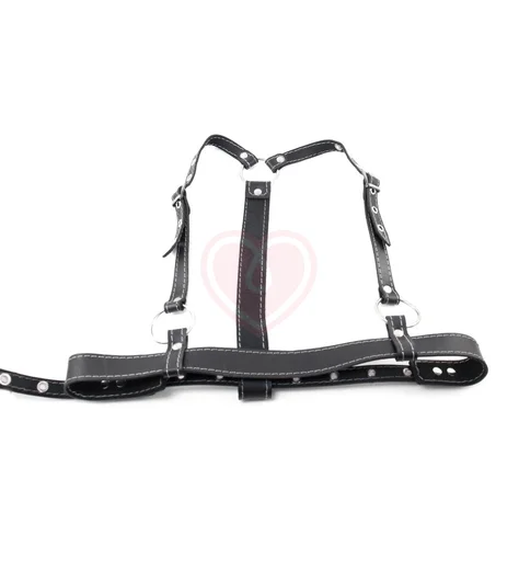 Портупея из натуральной кожи с прострочкой Crazy Handmade фото 3