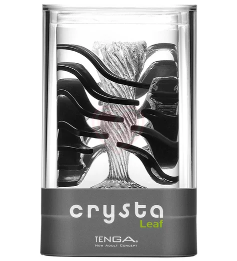 Мягкий мастурбатор с рёбрышками Tenga Crysta Leaf прозрачный фото 2