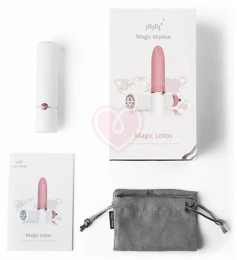 Компактный вибратор в виде помады Magic Motion Lotos с приложением фото 2