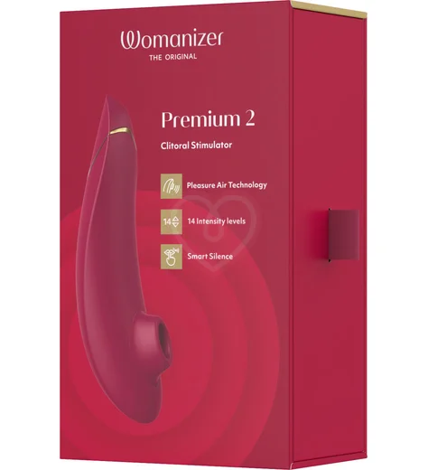 Бесконтактный клиторальный стимулятор Womanizer Premium 2 красный фото 9