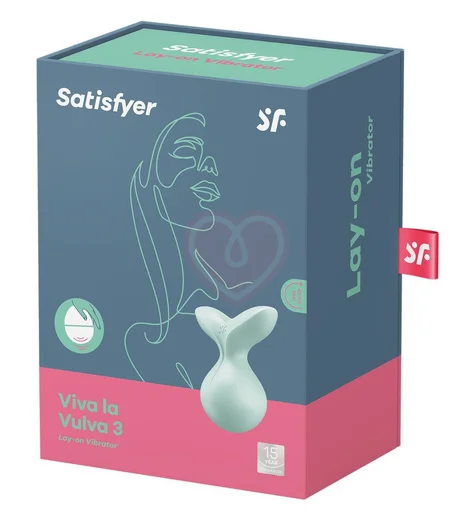 Мини-вибратор с круглым кончиком Satisfyer Viva la Vulva 3 мятный фото 4