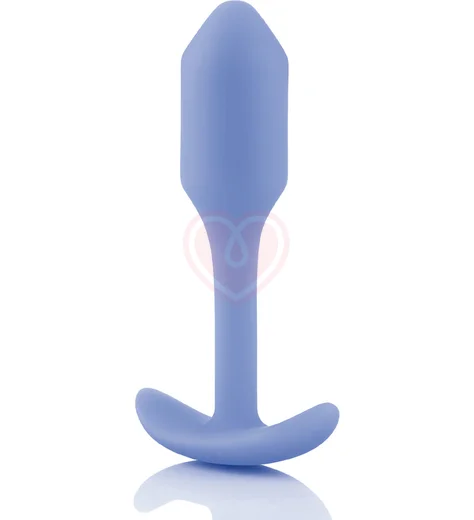 Утяжелённая анальная пробка для ношения b-Vibe Snug Plug 1 мини сиреневая фото 3
