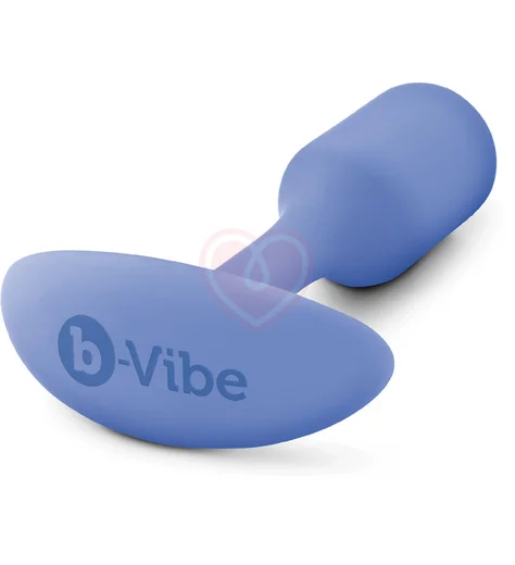 Утяжелённая анальная пробка для ношения b-Vibe Snug Plug 1 мини сиреневая фото 4