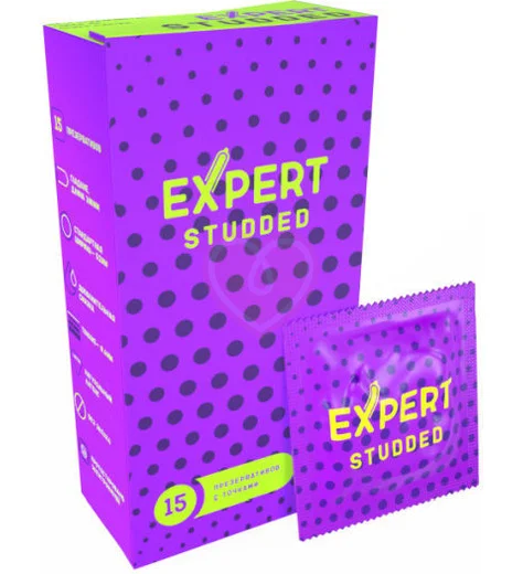 Точечные презервативы Expert Studded 15 шт фото 2
