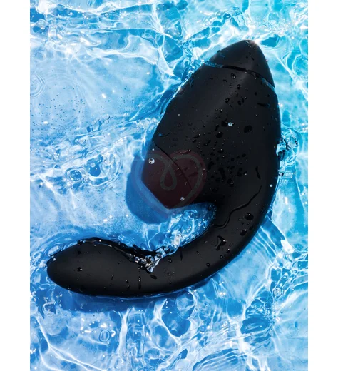 Вибратор с вакуумно-волновой стимуляцией клитора Womanizer Next Duo чёрный фото 4