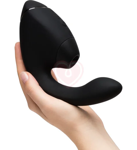 Вибратор с вакуумно-волновой стимуляцией клитора Womanizer Next Duo чёрный фото 5