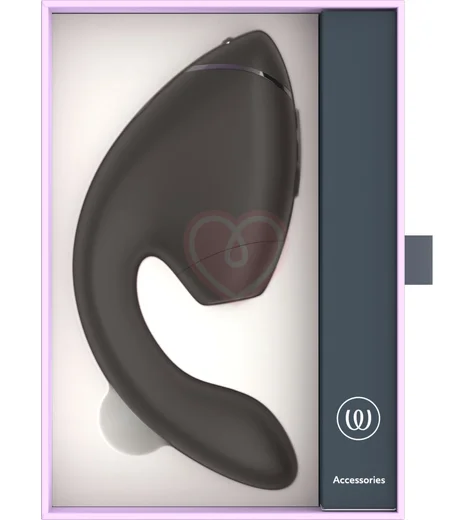 Вибратор с вакуумно-волновой стимуляцией клитора Womanizer Next Duo чёрный фото 10