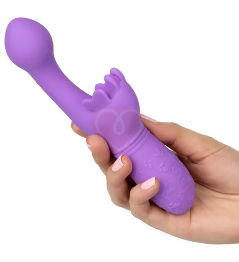 Вибратор с клиторальным стимулятором-бабочкой Butterfly Kiss фиолетовый фото 4