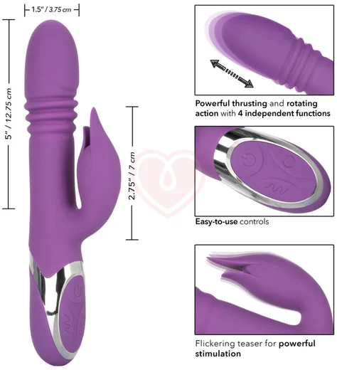 Вибратор-кролик с пульсацией Enchanted Kisser фиолетовый фото 6