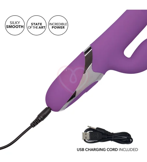 Вибратор-кролик с пульсацией Enchanted Kisser фиолетовый фото 7