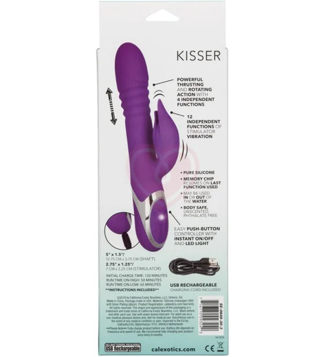 Вибратор-кролик с пульсацией Enchanted Kisser фиолетовый фото 9