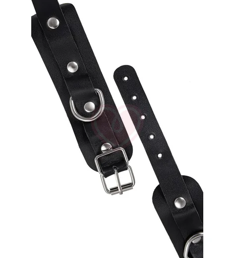 Наручники-браслеты со скругленными углами Pecado BDSM черные фото 4