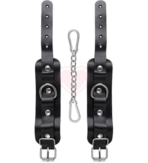 Наручники-браслеты со скругленными углами Pecado BDSM черные фото 5