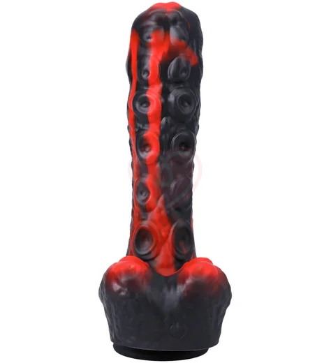 Мини секс-машина на присоске с пультом Tendril Thruster чёрно-красная фото 2