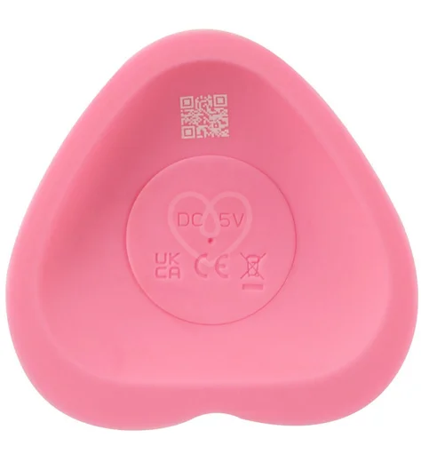 Вибратор с присоской в виде сердца Heart Guy розовый фото 5