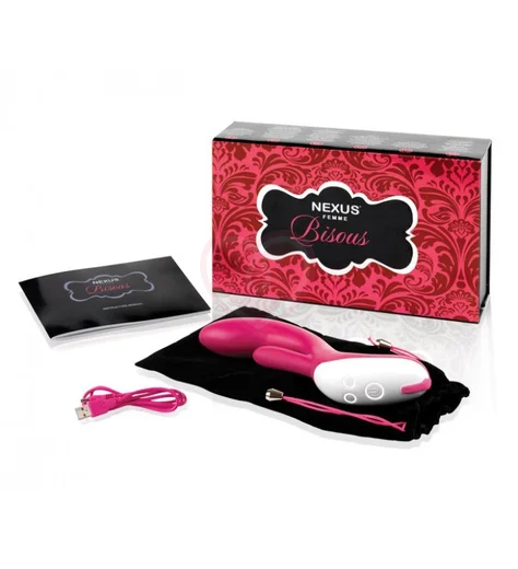 Вибратор Nexus Bisous с ротацией розовый фото 4