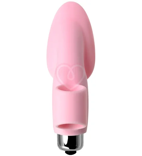 Вибронасадка на палец для прелюдии Jos Twity розовая фото 4