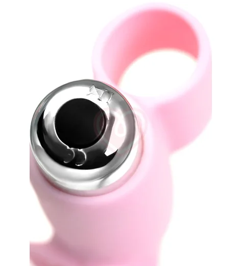 Вибронасадка на палец для прелюдии Jos Twity розовая фото 8