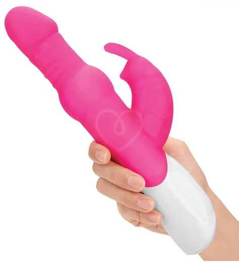 Вибратор хай-тек с ротацией Beads Rabbit розовый фото 3