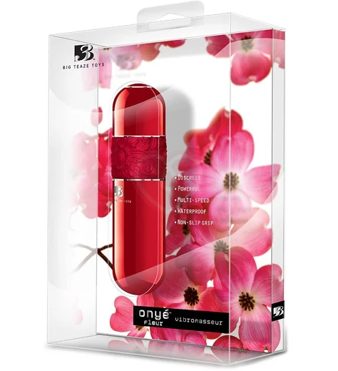 Мини-вибратор Onye Fleur красный фото 3