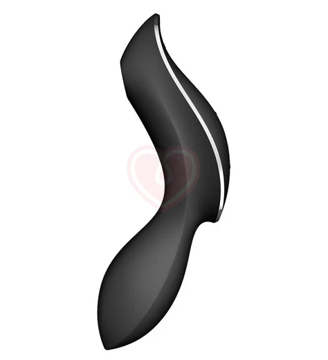 Вакуумный вибростимулятор с изгибом Satisfyer Curvy Trinity 2 чёрный фото 2