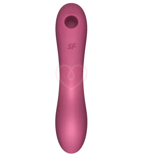 Вакуумный вибростимулятор Satisfyer Curvy Trinity 3 бордовый фото 5