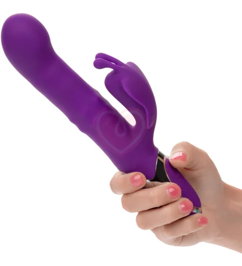 Вибратор-кролик Enchanted Flutter с бусинами фиолетовый фото 2