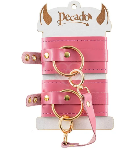 Оковы с кольцом Pecado розовые фото 5