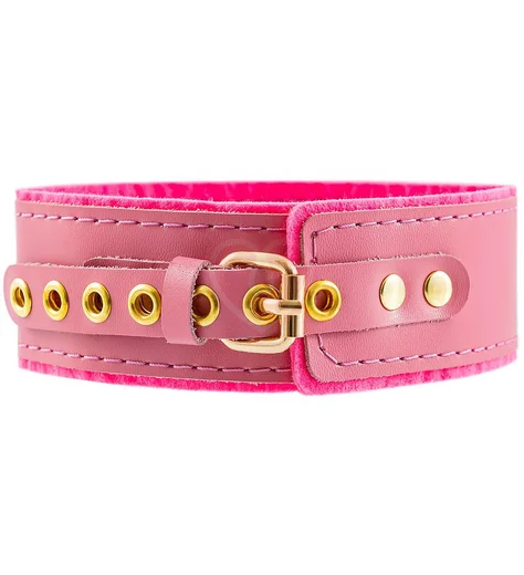 Двухслойный ошейник Pecado розовый фото 3