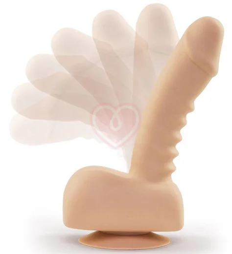 Вибратор с дистанционным управлением Uprize Realistic Dildo 21 см телесный фото 5