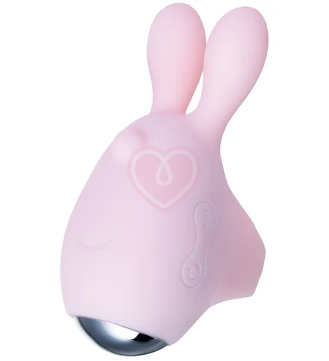 Виброяйцо и вибронасадка на палец Jos Vita пудровая фото 3