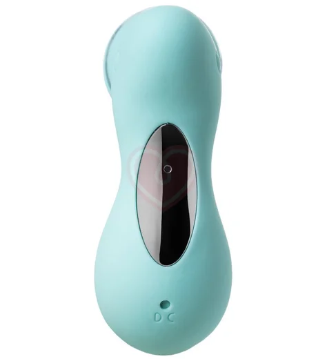Вакуумный стимулятор клитора с язычком Jos Dingo бирюзовый фото 4