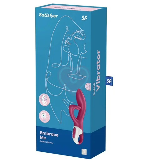 Вибратор Satisfyer Embrace Me с тройным клиторальным стимулятором бордовый фото 5