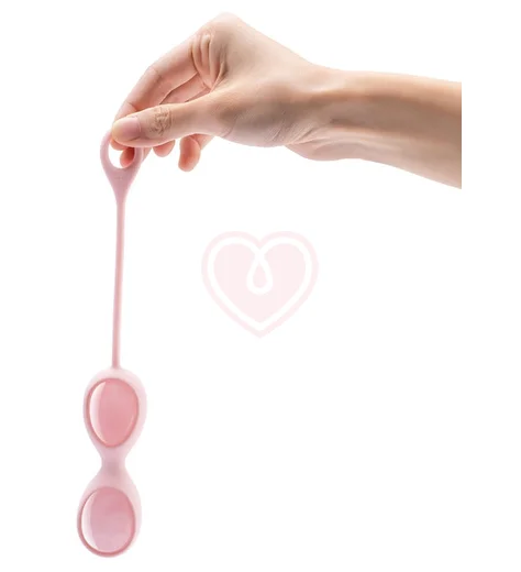 Вагинальные шарики Le Wand Crystal Yoni Eggs розовый кварц фото 5