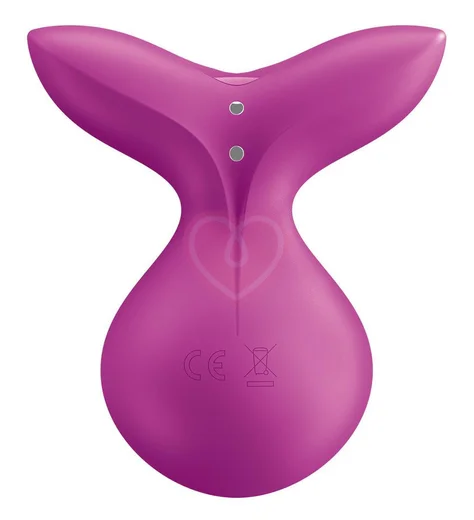 Мини-вибратор с круглым кончиком Satisfyer Viva la Vulva 3 пурпурный фото 3
