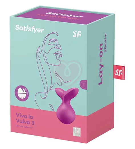 Мини-вибратор с круглым кончиком Satisfyer Viva la Vulva 3 пурпурный фото 4