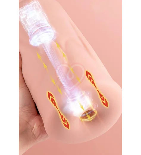 Большой мастурбатор Real Xise с функцией пенетрации фото 4