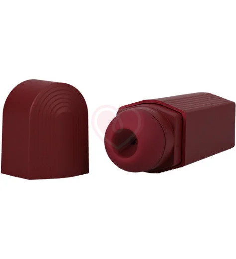 Компактный вакуумный стимулятор This Product Sucks красный фото 2