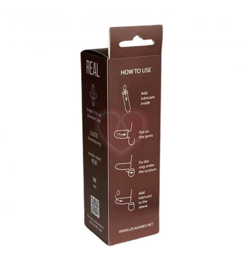 Насадка-удлинитель члена с двухсторонним рельефом Real Extra Sense Bubbles фото 6