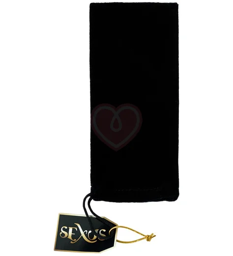 Стеклянная анальная пробка с вибрацией Sexus Glass чёрная фото 4