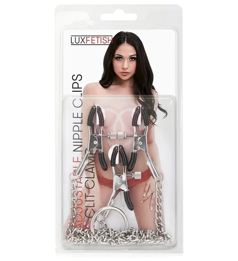 Зажимы на цепочке для клитора и сосков фото 3