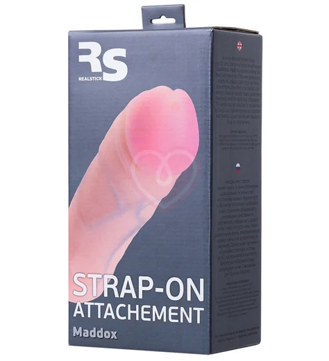 Реалистичная насадка с креплением Vac-U-Lock RealStick Maddox 15,5 см фото 2