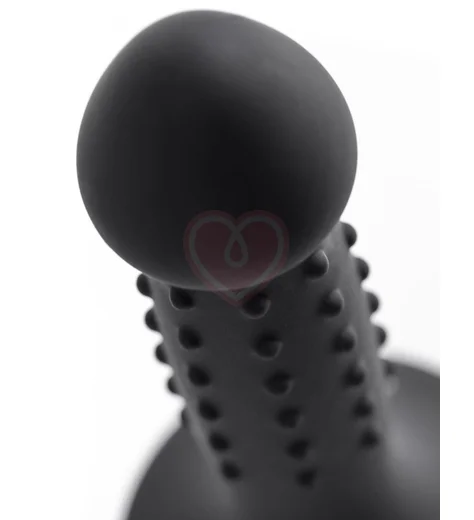 Фаллоимитатор с точками A-Toys Spikn чёрный фото 3