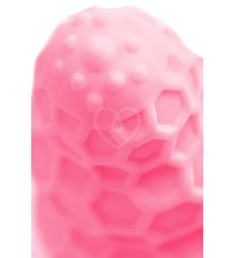 Рельефный мини-мастурбатор A-Toys Flaff 8 см розовый фото 4