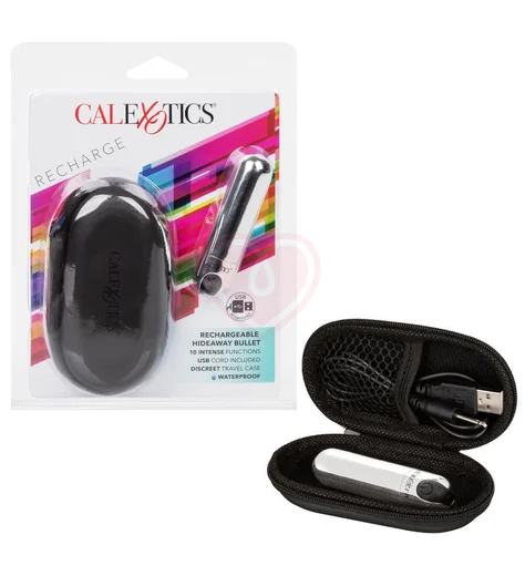 Вибропуля Rechargeable Hideaway Bullet с чехлом для хранения фото 6