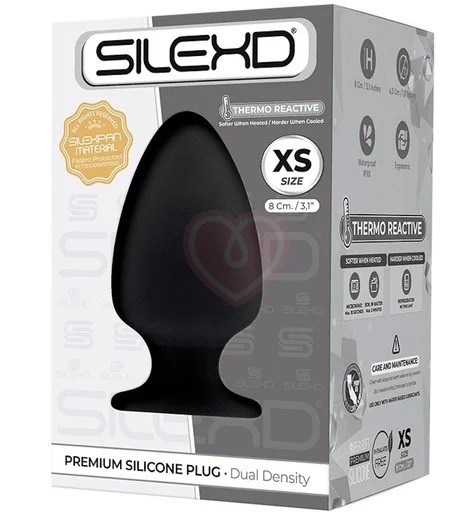 Анальная пробка SileXD Model 1 XS черная фото 2
