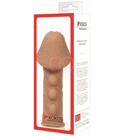 Стимулирующая насадка с рельефом Kokos Extreme Sleeve ES009-S фото 2