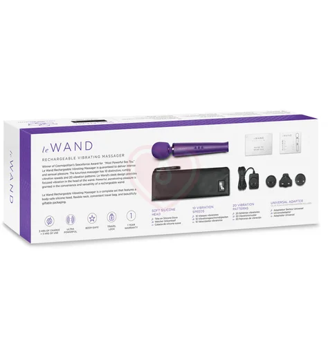 Мощный массажёр Le Wand Rechargeable фиолетовый фото 2