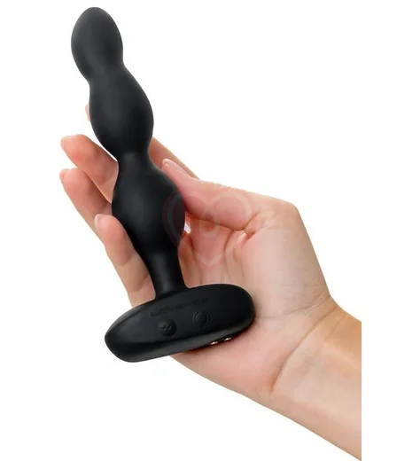 Анальный вибратор с вращающимися шариками и управлением со смартфона Ridge Lovense черный фото 2