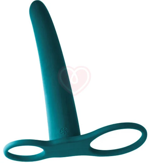 Насадка для двойного проникновения Pure Passion Gimlet 16 см зелёная фото 2